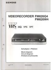 Siemens Videorecorder FM626Q4 (W4) / Origl.Schaltplan + Platinen