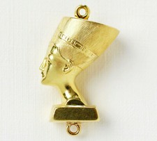 Anhänger 14 Karat 585 Gold 1,73 g Gelbgold Pharaonin Nofretete Ägypten