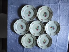 Schlottenhof Porzellan Bavaria, 7 Speiseteller(Vesper), 19,5 cm, sehr alt, top
