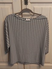 Strukturiertes Shirt von s.Oliver, Gr. 40, schwarz / weiss, neuwertig