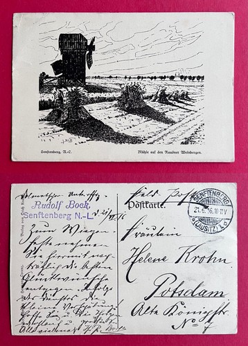 Senftenberg 1916 mühle auf - mühle,