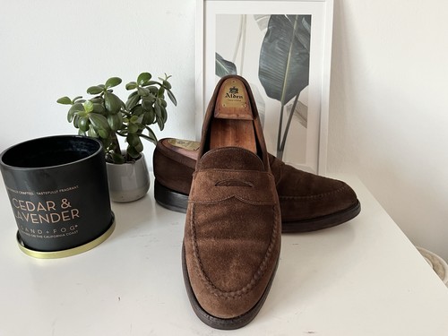 Alden suede loafer - suede, –