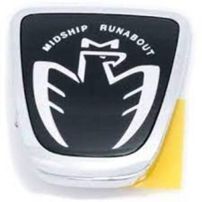 Toyota 99-07 MR2 Spyder MRS Midship Runabout Front Emblem Black Roadster