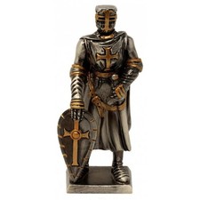 Zinnritter Templer mit Schild