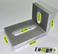 Aluwinkel 90° 58x38x40mm mit