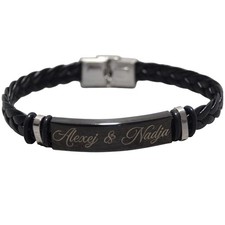 Personalisierter leder armband - personalisierter,