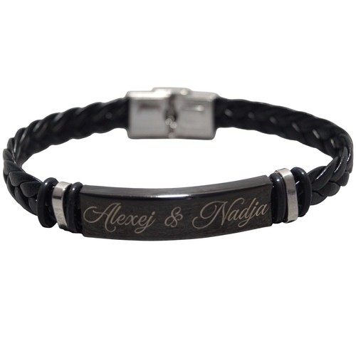 Personalisierter leder armband - personalisierter,
