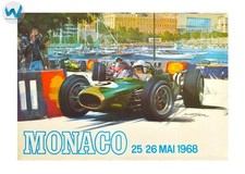 Monaco Grand Prix Poster 1968