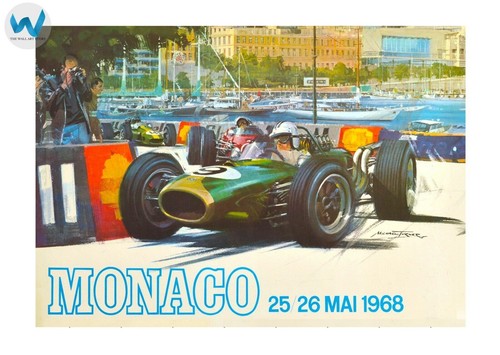 Monaco grand prix poster - monaco,
