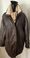 Robuste Lammfell Jacke Biker Stil Braun Used Look Gr 40, eher 42, Evtl 44 ? ❤️