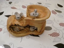 Niedliche Maus Figur Deko Lustig mäuse im schuh