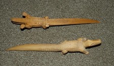 2 Krokodile, Holz