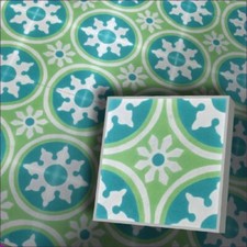 Zementfliese mit Dekor Radia