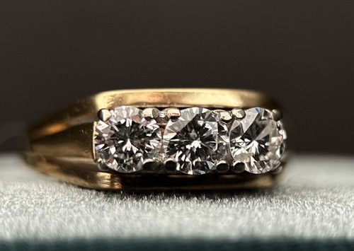 750 gold ring mit - gold, brillanten