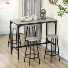 Homcom bartisch mit barhocker - bartisch,