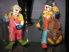 2 alte Goebel Figuren-Clown Vintage ca 21 cm-schöne bunte Figuren-Steinzeug -top