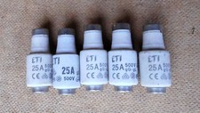 5x DIAZED Sicherungen 25 A