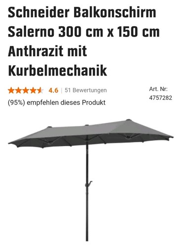Schneider balkonschirm salerno - schneider,