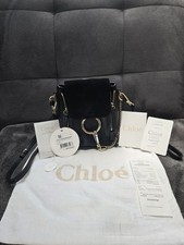 Chloe Faye Mini Rucsack Tasche Leder Schwarz