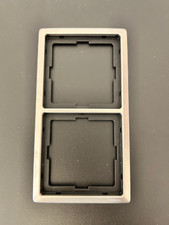 Merten Artec Fläche EDELSTAHL 2-fach Schalter Steckd. Rahmen 481246 - gebraucht