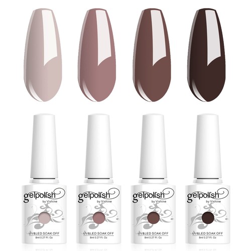 Gel lack set farben nude - 4,