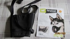 Maulkorb Hund verstellbar gepolstert schwarz Gr L  Ferplast  Soft  unbenutzt