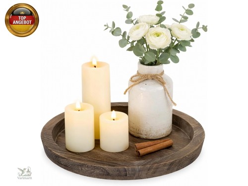 Hanobe kerzentablett holz deko - hanobe,