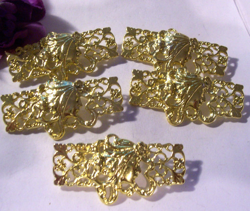 Goldene broschen jugendstil - goldene,