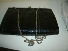 Vintage Tasche Schultertasche  Schlangenleder