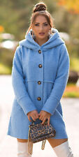 Mantel mit Kapuze Damen Wunderschöner Boucle Look Frühling Herbs Win Gr 36/38/40