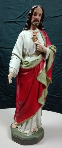 Gipsfigur herz jesus christus - herz,