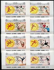 Fujeira 1972 Olympiade Olympics München Munich Sport 1407-1431 Blocks MNH RAR