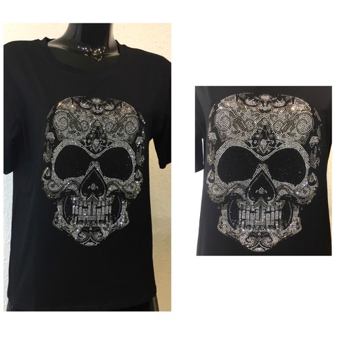 Damen shirt totenkopf - damen,