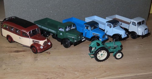 Konvolut 6 fahrzeuge - 1:45,