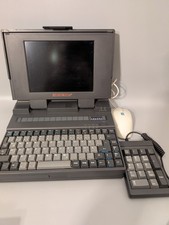 Highscreen 486DX / 486DX2 Notebook Laptop Retro Vintage mit Ledertasche 