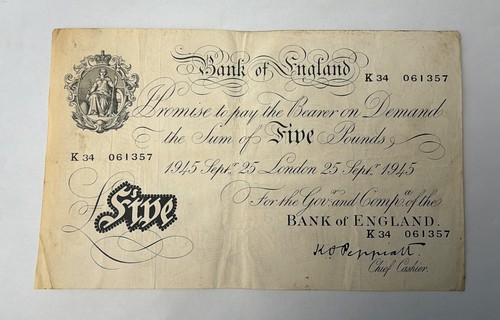 Bank england weiße - of, £5
