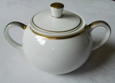 alte antike Zuckerdose Arzberg Porzellan Form 1382 Zuckertopf Goldrand Vintage