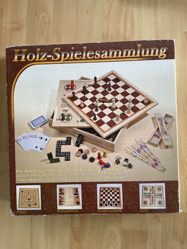 Holz spielesammlung neuwertig - spielesammlung,