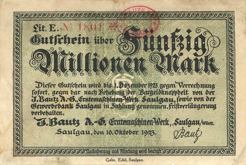 Saulgau bautz 50 millionen - j.,