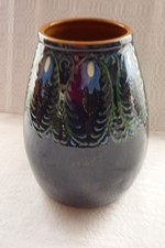 karlsruher majolika vase Max Kusche