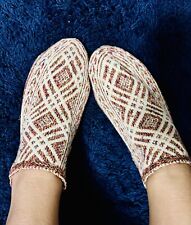 Haussocken mit schönem Ornament - Große 38/39