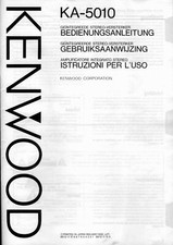 Bedienungsanleitung-Operating Instructions für Kenwood KA-5010 