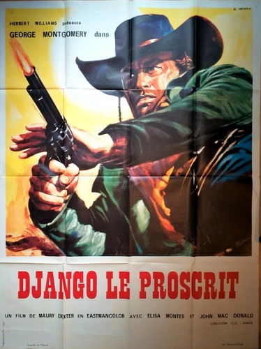 Western kino plakat django der - plakat,