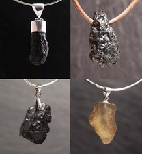 Unikat Edelstein Anhänger Tektit für Ketten Impaktit Meteorit Steinschatz