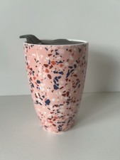Reisebecher Becher Mit Deckel Porzellan NEU Scandi Home Thermobecher Terrazzo 