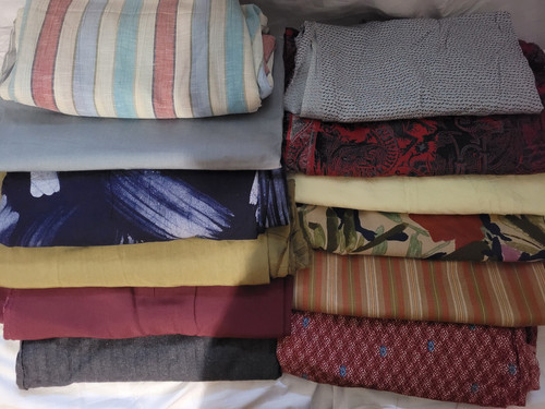 Vintage stoffe stoffreste - stoffe,