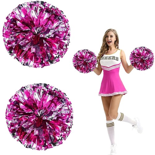 Cheerleader pompons metallisch - pompons,