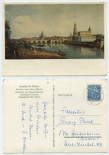 66250 - Canaletto: Dresden vom rechten Elbufer - AK, gelaufen Freital 17.8.1959