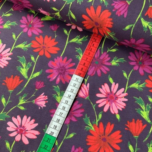 Jersey stoff gerbera blumen - jersey,