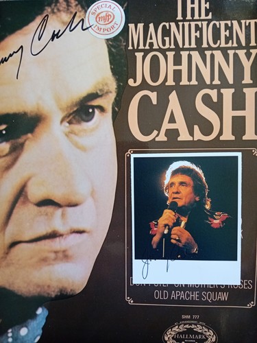 Johnny cash genuine signed - cash,